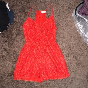 Lovers + Friends Red Romper